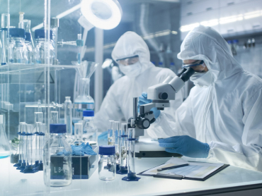 In,A,Secure,High,Level,Laboratory,Scientists,In,A,Coverall